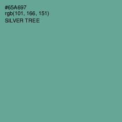 #65A697 - Silver Tree Color Image