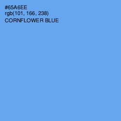 #65A6EE - Cornflower Blue Color Image