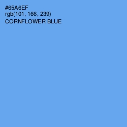 #65A6EF - Cornflower Blue Color Image
