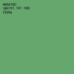 #65A76C - Fern Color Image