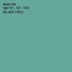 #65A79A - Silver Tree Color Image