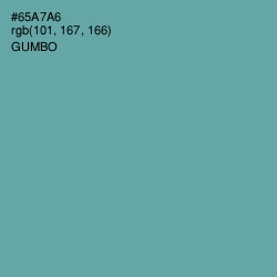 #65A7A6 - Gumbo Color Image