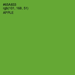 #65A833 - Apple Color Image