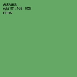 #65A866 - Fern Color Image