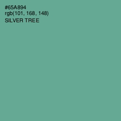 #65A894 - Silver Tree Color Image