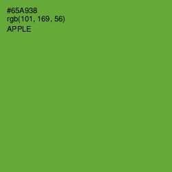 #65A938 - Apple Color Image