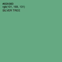 #65A983 - Silver Tree Color Image