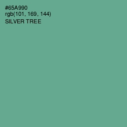 #65A990 - Silver Tree Color Image