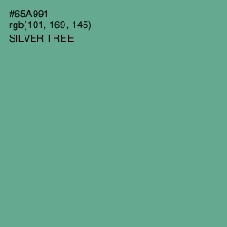 #65A991 - Silver Tree Color Image