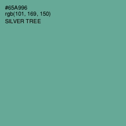 #65A996 - Silver Tree Color Image