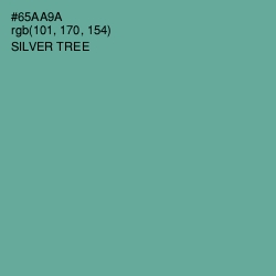 #65AA9A - Silver Tree Color Image