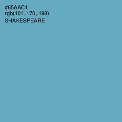 #65AAC1 - Shakespeare Color Image