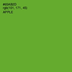 #65AB2D - Apple Color Image