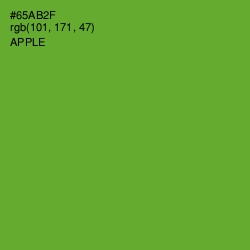 #65AB2F - Apple Color Image