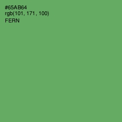 #65AB64 - Fern Color Image