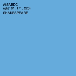 #65ABDC - Shakespeare Color Image