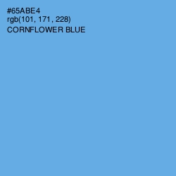 #65ABE4 - Cornflower Blue Color Image