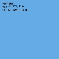 #65ABE5 - Cornflower Blue Color Image