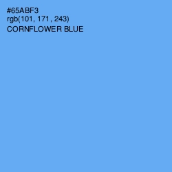 #65ABF3 - Cornflower Blue Color Image