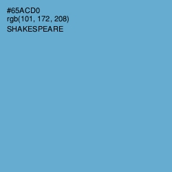 #65ACD0 - Shakespeare Color Image