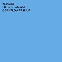 #65ACE5 - Cornflower Blue Color Image