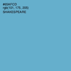 #65AFCD - Shakespeare Color Image