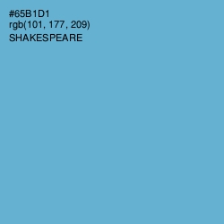 #65B1D1 - Shakespeare Color Image