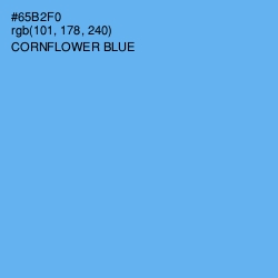 #65B2F0 - Cornflower Blue Color Image