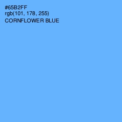 #65B2FF - Cornflower Blue Color Image