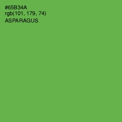 #65B34A - Asparagus Color Image