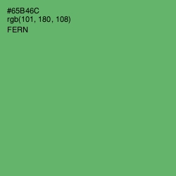 #65B46C - Fern Color Image