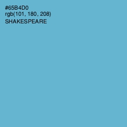 #65B4D0 - Shakespeare Color Image