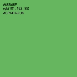 #65B65F - Asparagus Color Image