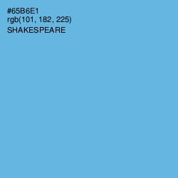 #65B6E1 - Shakespeare Color Image
