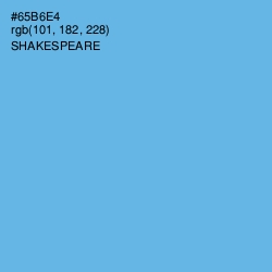 #65B6E4 - Shakespeare Color Image