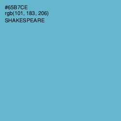 #65B7CE - Shakespeare Color Image