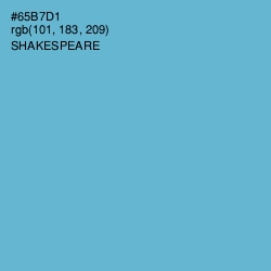 #65B7D1 - Shakespeare Color Image