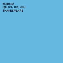 #65B8E2 - Shakespeare Color Image
