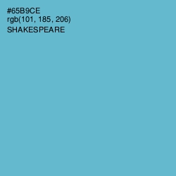 #65B9CE - Shakespeare Color Image