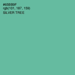 #65BB9F - Silver Tree Color Image