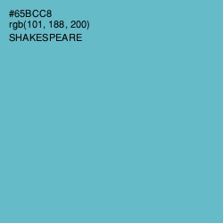 #65BCC8 - Shakespeare Color Image