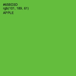 #65BD3D - Apple Color Image