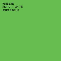 #65BE4E - Asparagus Color Image