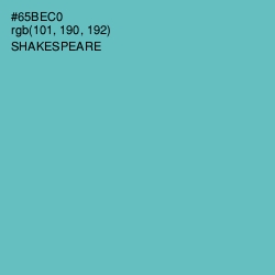 #65BEC0 - Shakespeare Color Image