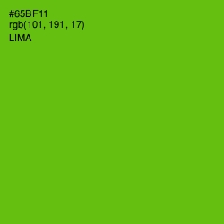 #65BF11 - Lima Color Image