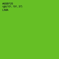 #65BF25 - Lima Color Image