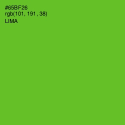 #65BF26 - Lima Color Image