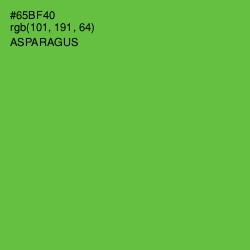 #65BF40 - Asparagus Color Image