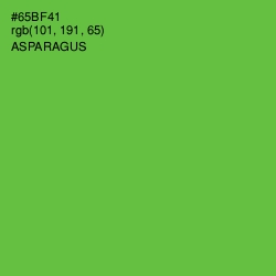 #65BF41 - Asparagus Color Image