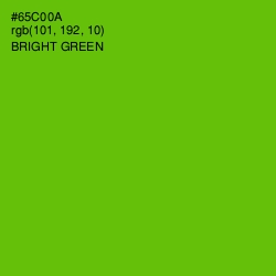 #65C00A - Bright Green Color Image